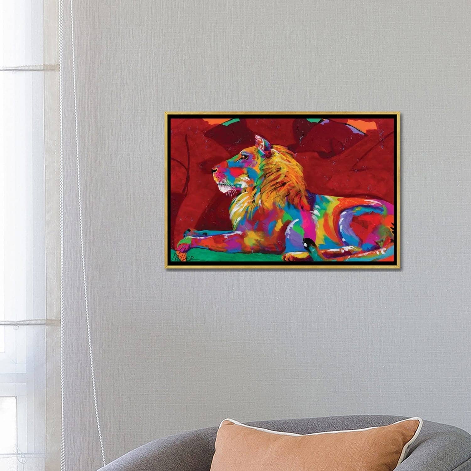 iCanvas "King Lion" by Tracy Miller Framed Bed Bath & Beyond 37049346